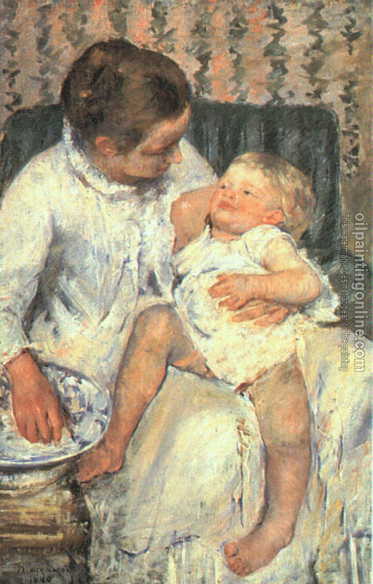 Cassatt, Mary - Mother About to Wash Her Sleepy Child